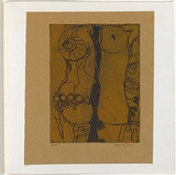 Artist: Hodgkinson, Frank. | Title: not titled. | Date: 1971 | Technique: hard ground, deep etch