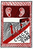 Artist: b'Walla, Geoffrey.' | Title: b'Check your ears' | Date: 1989 | Technique: b'screenprint, printed in colour, from multiple stencils'