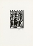 Artist: Frazer, David. | Title: Stewart Lush | Date: c.2001 | Technique: wood-engraving, printed in black in, from one block