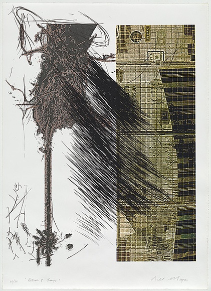Artist: b'MEYER, Bill' | Title: b'Rituals of energy' | Date: 1979 | Technique: b'screenprint, printed in colour, from seven stencils' | Copyright: b'\xc2\xa9 Bill Meyer' Artist: b'MEYER, Bill' | Title: b'Rituals of energy' | Date: 1979 | Technique: b'screenprint, printed in colour, from seven stencils' | Copyright: b'\xc2\xa9 Bill Meyer'
