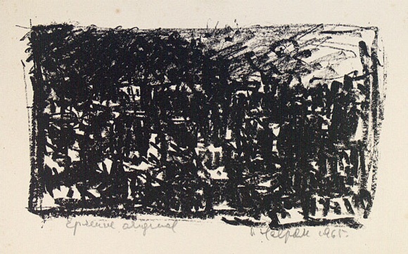 Artist: b'Halpern, Stacha.' | Title: b'not titled [Paris scene]' | Date: 1965 | Technique: b'lithograph, printed in black ink, from one stone [or plate]'
