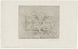 Artist: WALKER, Murray | Title: Kallista landscape in June 1964. | Date: 1964 | Technique: etching and aquatint, printed in black ink, from one plate