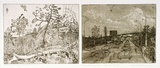 Artist: b'Rooney, Elizabeth.' | Title: b'The battle for St. Malo.  And 20 years on' | Date: 1978 | Technique: b'etching and aquatint, printed in green ink, each from one plate'