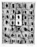 Artist: b'Partos, Paul.' | Title: b'not titled' | Date: 1985 | Technique: b'etching, rocker, printed in black ink, from one plate'
