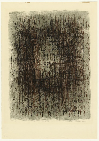 Artist: b'King, Grahame.' | Title: b'Gothic' | Date: 1962 | Technique: b'lithograph, printed in colour, from three zinc plates'