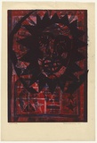 Artist: HANRAHAN, Barbara | Title: Sun | Date: 1963 | Technique: etching, aquatint printed in colour from two  plates