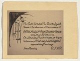 Artist: Hollick, Ruth. | Title: Miss Ruth Hollick & Miss Dorothy Izard request the pleasure... | Date: c.1930 | Technique: photograph