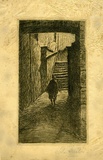 Artist: SHIRLOW, John | Title: Kelly's Stairs. | Date: c.1929 | Technique: etching, printed in black ink, from one copper plate