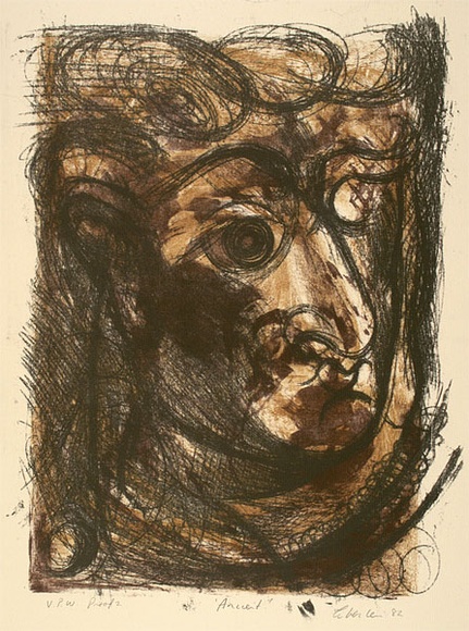 Artist: b'Eberlein, Ralph.' | Title: b'Ancient' | Date: 1982 | Technique: b'lithograph, printed in colour, from multiple stones' Artist: b'Eberlein, Ralph.' | Title: b'Ancient' | Date: 1982 | Technique: b'lithograph, printed in colour, from multiple stones'