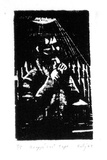 Artist: Kelly, William. | Title: Krapp's last tape | Date: 1963 | Technique: woodcut | Copyright: © William Kelly