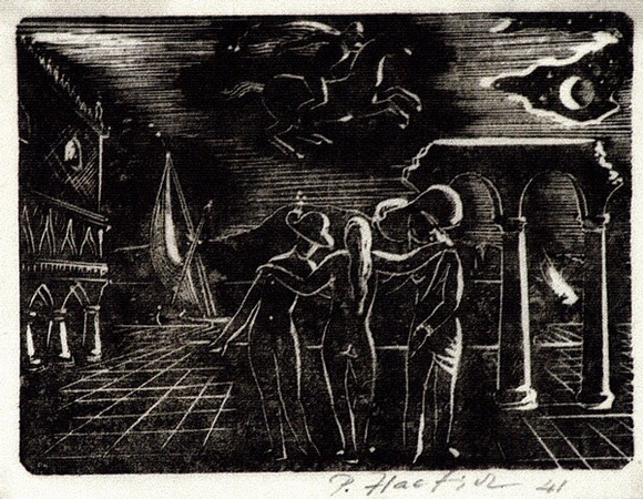 Artist: b'Haefliger, Paul.' | Title: b'not titled' | Date: 1941 | Technique: b'wood-engraving, printed in black ink, from one block' Artist: b'Haefliger, Paul.' | Title: b'not titled' | Date: 1941 | Technique: b'wood-engraving, printed in black ink, from one block'