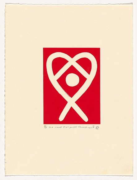 Artist: b'Band, David.' | Title: b'The mood that passes through you II' | Date: 1996 | Technique: b'screenprint, printed in colour, from one stencil' Artist: b'Band, David.' | Title: b'The mood that passes through you II' | Date: 1996 | Technique: b'screenprint, printed in colour, from one stencil'