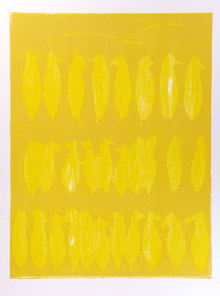 Artist: b'Buckley, Sue.' | Title: b'Listen to the birds.' | Date: 1979 | Technique: b'woodcut, printed in colour, from multiple blocks' | Copyright: b'This work appears on screen courtesy of Sue Buckley and her sister Jean Hanrahan' Artist: b'Buckley, Sue.' | Title: b'Listen to the birds.' | Date: 1979 | Technique: b'woodcut, printed in colour, from multiple blocks' | Copyright: b'This work appears on screen courtesy of Sue Buckley and her sister Jean Hanrahan'
