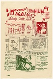 Artist: Cowper, Martin. | Title: Movement against uranium (M.A.U.M.). | Date: (1977) | Technique: screenprint, printed in colour, from one stencil