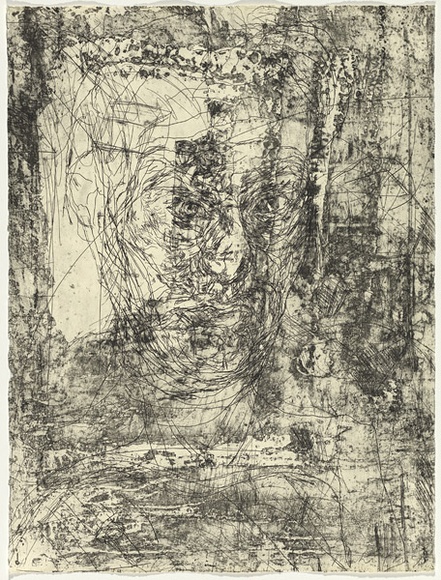 Artist: b'PARR, Mike' | Title: b'not titled.' | Date: 1995 | Technique: b'etching, printed in black ink, from two plates'