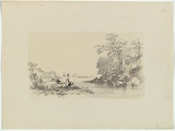 Artist: Martens, Conrad. | Title: View in Double Bay, Port Jackson. | Date: 1850-59 | Technique: lithograph, printed in black ink, from one stone; hand-coloured