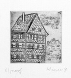 Artist: b'Shearer, Mitzi.' | Title: b'Old Dutch' | Date: 1982 | Technique: b'etching, printed in black ink with plate-tone, from one plate'