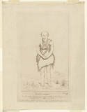 Artist: Dutterrau, Benjamin. | Title: Tanleboueyer, a native of the district of Oyster Bay & the Wife to Manalargerna was attached to the misson in 1830. | Date: 1835, August 24 | Technique: etching, printed in brown ink, from one copper plate