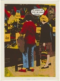 Artist: b'Robertson, Toni.' | Title: b'Taking marketown by strategy - 2' | Date: 1977 | Technique: b'screenprint, printed in colour, from multiple stencils' | Copyright: b'\xc2\xa9 Toni Robertson'