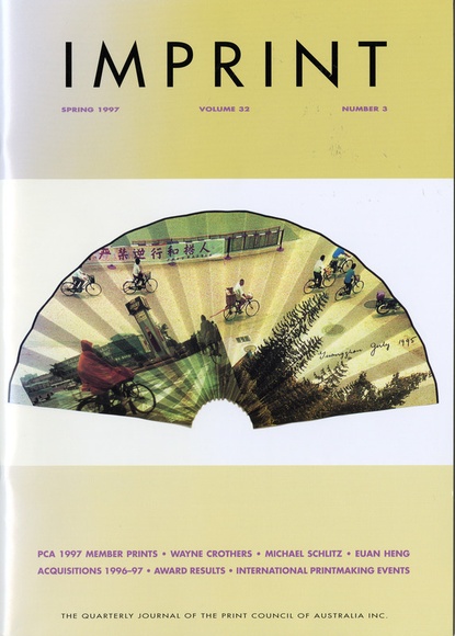 Artist: b'PRINT COUNCIL OF AUSTRALIA' | Title: b'Periodical | Imprint. Melbourne: Print Council of Australia, vol. 32, no. 3, 1997' | Date: 1997 Artist: b'PRINT COUNCIL OF AUSTRALIA' | Title: b'Periodical | Imprint. Melbourne: Print Council of Australia, vol. 32, no. 3, 1997' | Date: 1997
