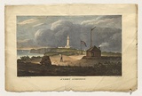 Title: b'Sydney Lighthouse' | Date: 1826 | Technique: b'lithograph, printed in black ink, from one stone; hand-coloured'