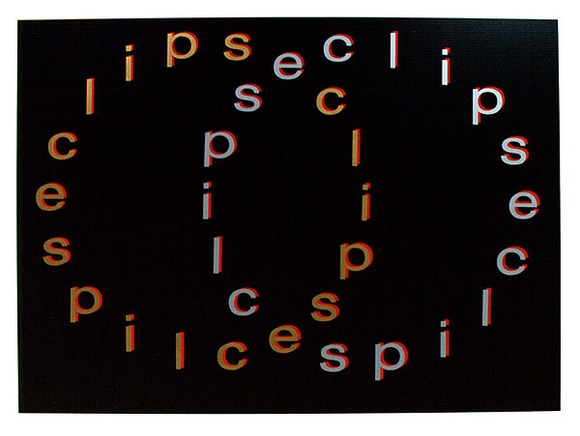 Artist: b'RIDDELL, Alan' | Title: b'Eclipse III' | Date: 1969 | Technique: b'screenprint, printed in colour, from multiple stencils'