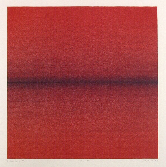 Artist: b'Maguire, Tim.' | Title: b'Horizon IV' | Date: 1993, June | Technique: b'lithograph, printed in colour, from four plates' | Copyright: b'\xc2\xa9 Tim Maguire' Artist: b'Maguire, Tim.' | Title: b'Horizon IV' | Date: 1993, June | Technique: b'lithograph, printed in colour, from four plates' | Copyright: b'\xc2\xa9 Tim Maguire'