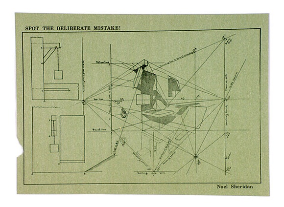 Artist: b'Sheridan, Noel.' | Title: b'Spot the deliberate mistake!: from the portfolio Rare birds with sticky wings.' | Date: c.1978 | Technique: b'photocopy' Artist: b'Sheridan, Noel.' | Title: b'Spot the deliberate mistake!: from the portfolio Rare birds with sticky wings.' | Date: c.1978 | Technique: b'photocopy'