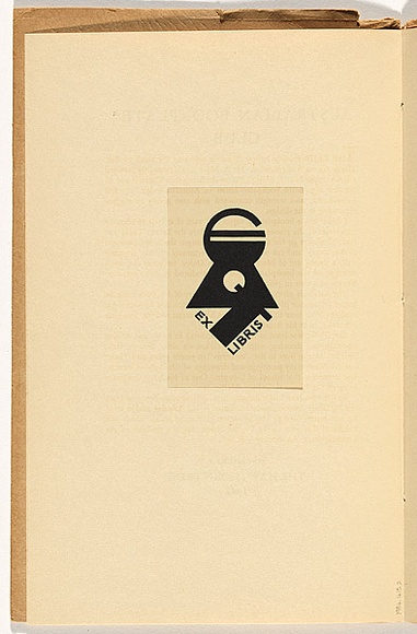 Artist: b'Thake, Eric.' | Title: b'Bookplate: Eric Thake.' | Date: 1929 | Technique: b'metal-cut, printed in black ink, from one block' Artist: b'Thake, Eric.' | Title: b'Bookplate: Eric Thake.' | Date: 1929 | Technique: b'metal-cut, printed in black ink, from one block'