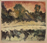 Artist: PRESTON, Margaret | Title: Reflections, Roper River, N.T. | Date: 1946 | Technique: monotype, printed in colour, from one masonite sheet | Copyright: © Margaret Preston. Licensed by VISCOPY, Australia