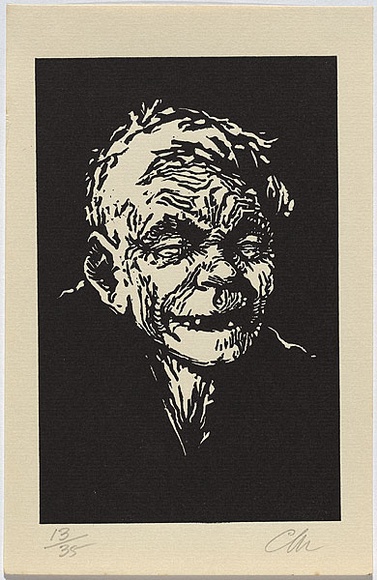 Artist: b'Millward, Clem.' | Title: b'not titled.' | Date: 1956-57 | Technique: b'linocut, printed in black ink, from one block' Artist: b'Millward, Clem.' | Title: b'not titled.' | Date: 1956-57 | Technique: b'linocut, printed in black ink, from one block'