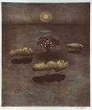 Artist: Doggett-Williams, Phillip. | Title: Peaceful arbour | Date: 1991 | Technique: lithograph, printed in colour, from multiple stones