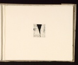 Artist: Mann, Gillian. | Title: (Abstract triangle). | Date: 1981 | Technique: etching, printed in black ink, from one plate