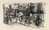 Artist: Halpern, Stacha. | Title: not titled [Paris rooftops] | Date: 1965 | Technique: lithograph, printed in black ink, from one stone [or plate]
