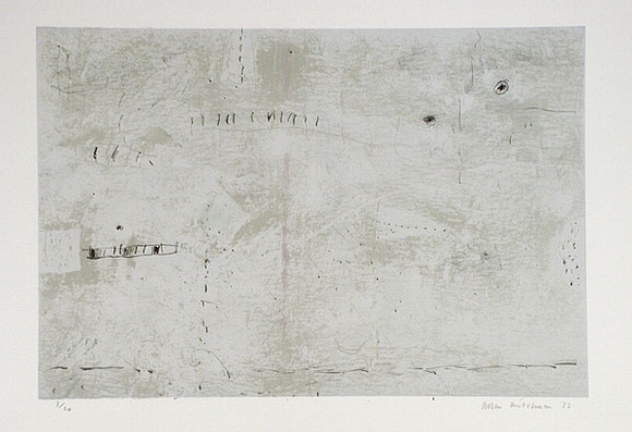Artist: b'Mitelman, Allan.' | Title: b'not titled' | Date: 1972 | Technique: b'lithograph, printed in colour, from four plates; additional screenprint from one stencil' | Copyright: b'\xc2\xa9 Allan Mitelman'