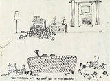 Artist: b'Wonderful Art Nuances Club (WANC).' | Title: bTell me again why you didn't get to the chemist? (Poster supporting SEC maintenance workers' strike, La Trobe Valley, Victor. | Date: (1977) | Technique: b'blunt instrument and ink'