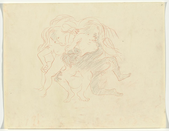 Artist: b'BOYD, Arthur' | Title: b'Three wrestling figures.' | Date: 1960-70 | Technique: b'transfer drawing' | Copyright: b'Reproduced with permission of Bundanon Trust' Artist: b'BOYD, Arthur' | Title: b'Three wrestling figures.' | Date: 1960-70 | Technique: b'transfer drawing' | Copyright: b'Reproduced with permission of Bundanon Trust'