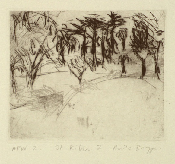 Artist: b'Bragge, Anita.' | Title: b'St Kilda 2.' | Date: 1999, March | Technique: b'drypoint, printed in black ink, from one plate' Artist: b'Bragge, Anita.' | Title: b'St Kilda 2.' | Date: 1999, March | Technique: b'drypoint, printed in black ink, from one plate'