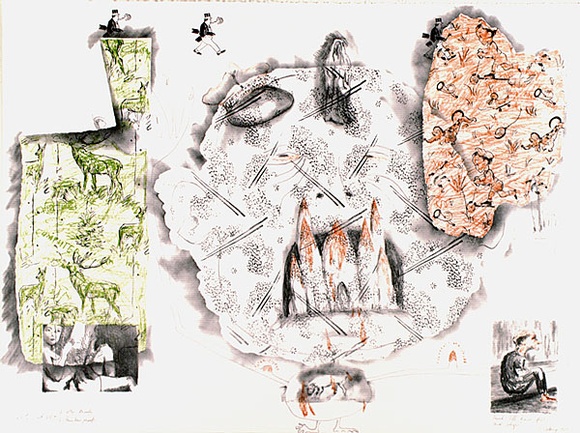 Artist: b'COLEING, Tony' | Title: bThink I'll have fish and chips. | Date: 1983 | Technique: b'lithograph, printed in colour, from three stones [or plates]'
