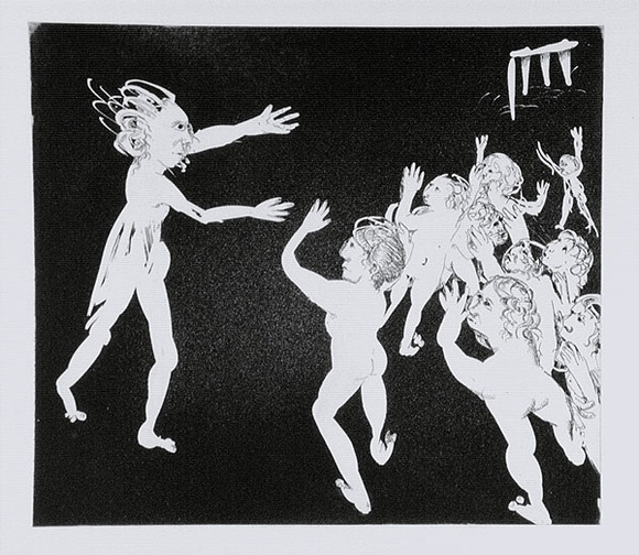 Artist: b'BOYD, Arthur' | Title: b'Lysistrata addressing the women. Variant of No. 2.' | Date: (1970) | Technique: b'etching and aquatint, printed in black ink, from one plate' | Copyright: b'Reproduced with permission of Bundanon Trust' Artist: b'BOYD, Arthur' | Title: b'Lysistrata addressing the women. Variant of No. 2.' | Date: (1970) | Technique: b'etching and aquatint, printed in black ink, from one plate' | Copyright: b'Reproduced with permission of Bundanon Trust'
