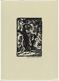 Artist: Johnson, John Godschall. | Title: not titled | Date: c.1930 | Technique: woodcut, printed in black ink, from one block