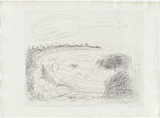 Artist: BOYD, Arthur | Title: Lovers in a boat. | Date: (1968-69) | Technique: etching, printed in black ink, from one plate | Copyright: Reproduced with permission of Bundanon Trust