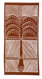 Artist: Marika, Banduk. | Title: Galwirri | Date: 1987 | Technique: linocut, printed in red ink, from one block