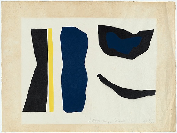 Artist: b'Dawson, Janet.' | Title: b'Stencil no.1.' | Date: 1963 | Technique: b'airbrush stencil, printed in colour, from multiple paper stencils' | Copyright: b'\xc2\xa9 Janet Dawson. Licensed by VISCOPY, Australia' Artist: b'Dawson, Janet.' | Title: b'Stencil no.1.' | Date: 1963 | Technique: b'airbrush stencil, printed in colour, from multiple paper stencils' | Copyright: b'\xc2\xa9 Janet Dawson. Licensed by VISCOPY, Australia'