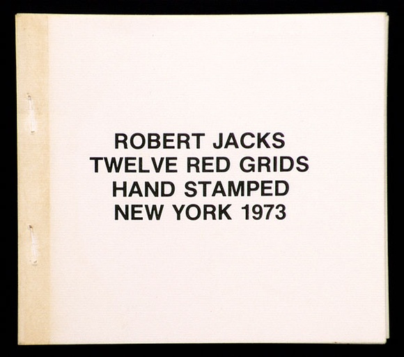 Artist: b'JACKS, Robert' | Title: b'Twelve red grids hand stamped New York.' | Date: 1973 | Technique: b'rubber stamps, printed in colour' Artist: b'JACKS, Robert' | Title: b'Twelve red grids hand stamped New York.' | Date: 1973 | Technique: b'rubber stamps, printed in colour'