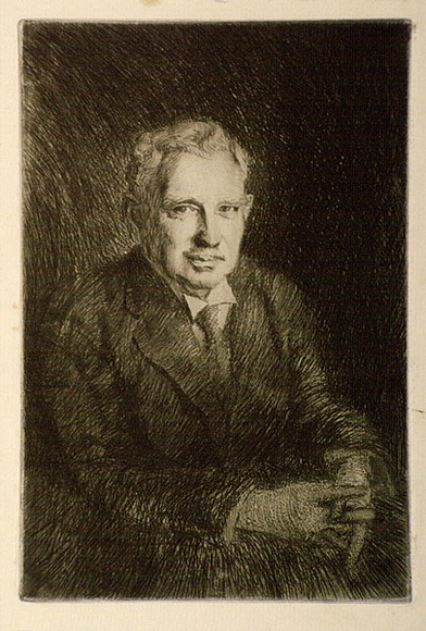 Artist: b'Bull, Norma C.' | Title: b'(Portrait of a man).' | Date: c.1934 | Technique: b'etching and aquatint, printed in black ink, from one plate' Artist: b'Bull, Norma C.' | Title: b'(Portrait of a man).' | Date: c.1934 | Technique: b'etching and aquatint, printed in black ink, from one plate'