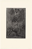Artist: b'HANRAHAN, Barbara' | Title: b'The angel' | Date: 1989-90 | Technique: b'relief-etching, printed in black ink, from one plate'