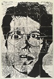 Artist: Launceston Church Grammar School. | Title: Chuck Close rediscovered. | Date: 1996 | Technique: linocut