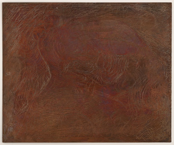 Artist: b'BOYD, Arthur' | Title: b'Plate 5: Figures with eyes grasping small ram.' | Date: 1960-70 | Technique: b'etched plate' | Copyright: b'This work appears on screen courtesy of Bundanon Trust' Artist: b'BOYD, Arthur' | Title: b'Plate 5: Figures with eyes grasping small ram.' | Date: 1960-70 | Technique: b'etched plate' | Copyright: b'This work appears on screen courtesy of Bundanon Trust'