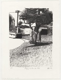 Artist: Marsh, Louise. | Title: Playing at Manuka Pool | Date: 11 July 1999 | Technique: lithograph, printed in black ink, from one stone